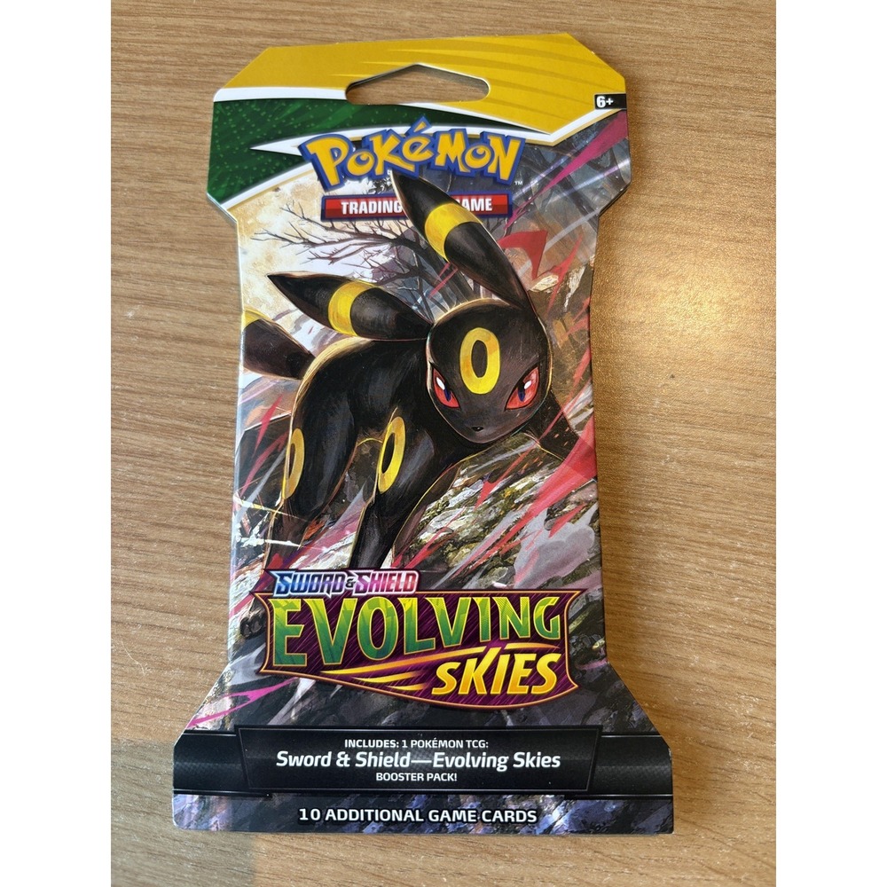 Pokemon Evolving Skies Booster Pack—10 Cards English